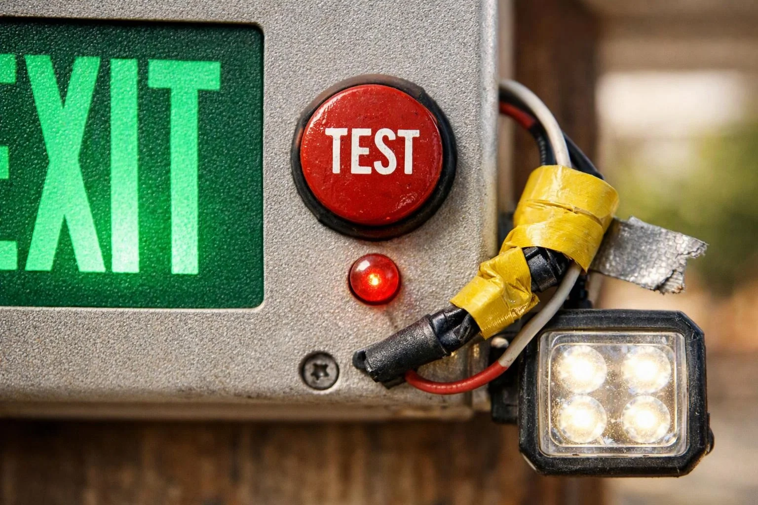 Emergency Lighting Repair and Temporary Safety Measures